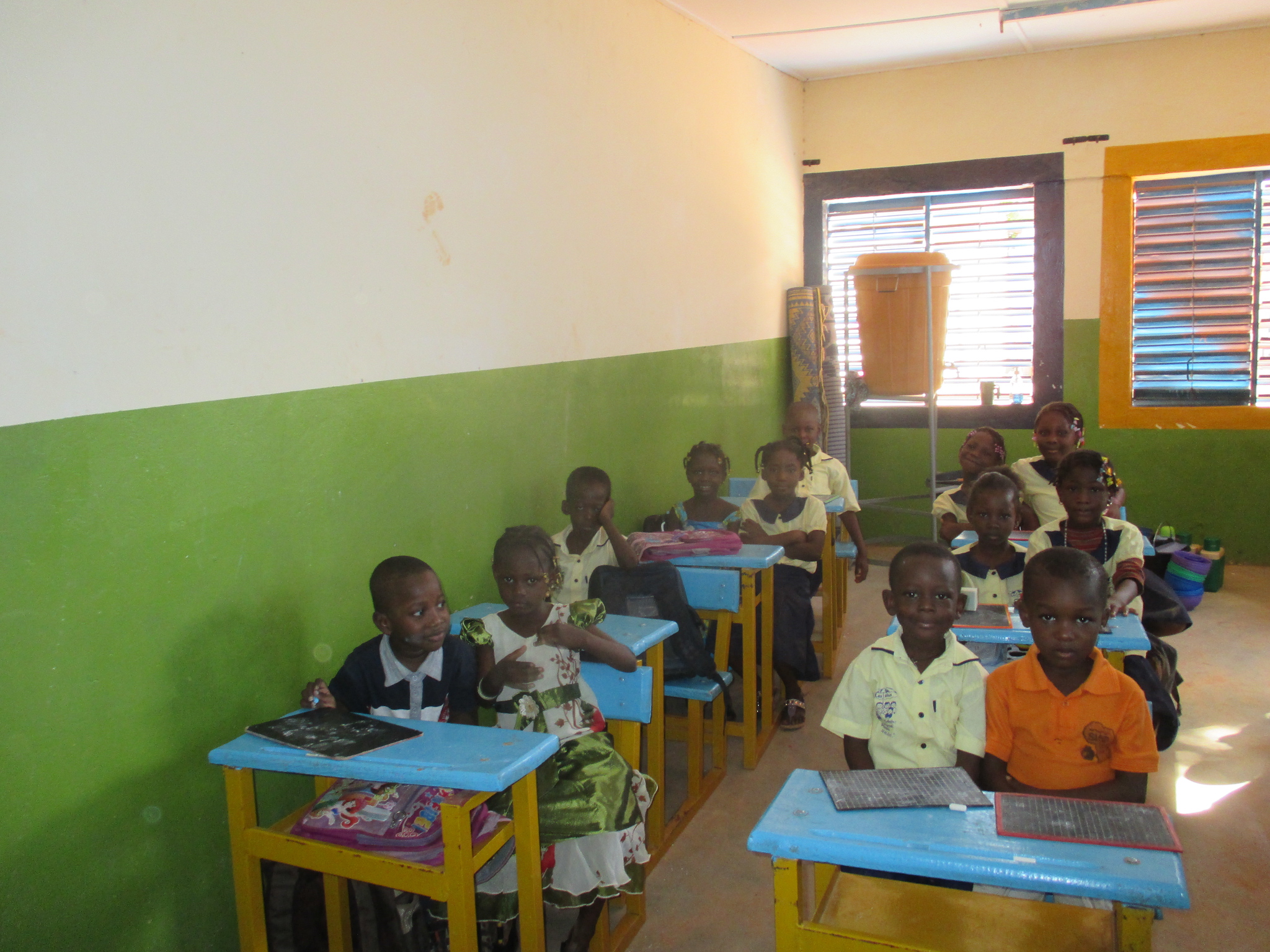 a full classroom of students in burkina faso